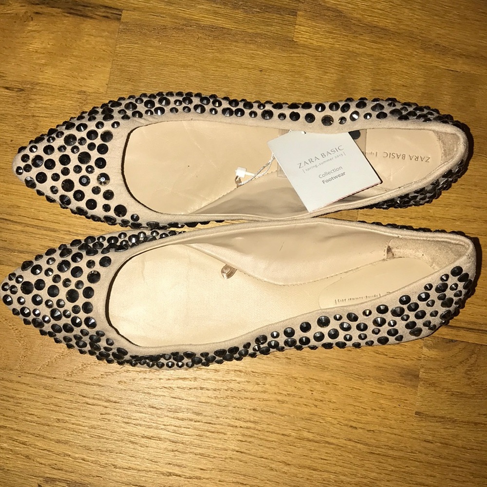 Zara Stud Flats